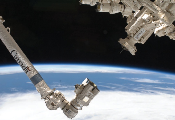 Photo of Canadarm2 and Dextre